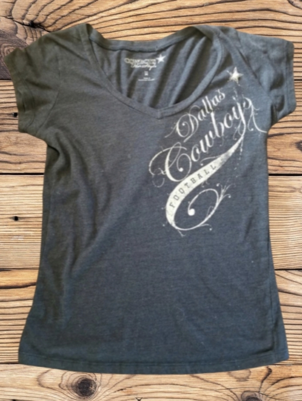 DALLAS COWBOYS FOOTBALL HER STYLE SIZE MEDIUM GRAY